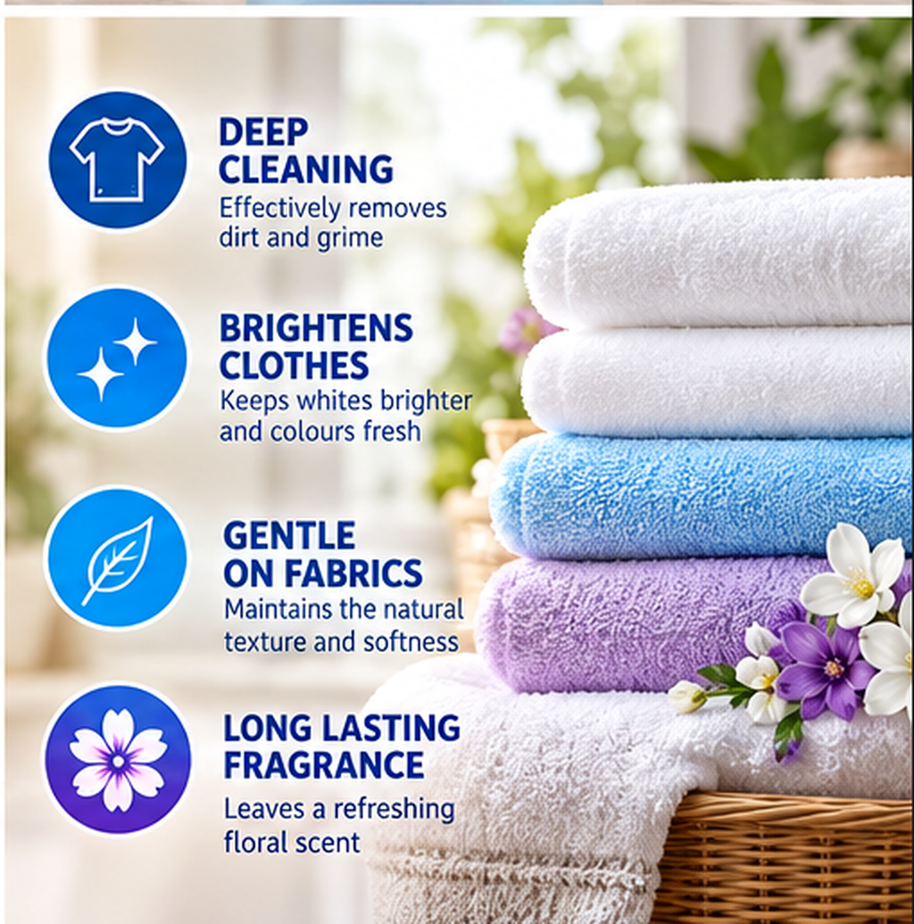 Clyn Liquid Laundry detergent Suitable for both top load and front load machines | Removes stains | Brightens Clothes | Maintains Texture & fabric