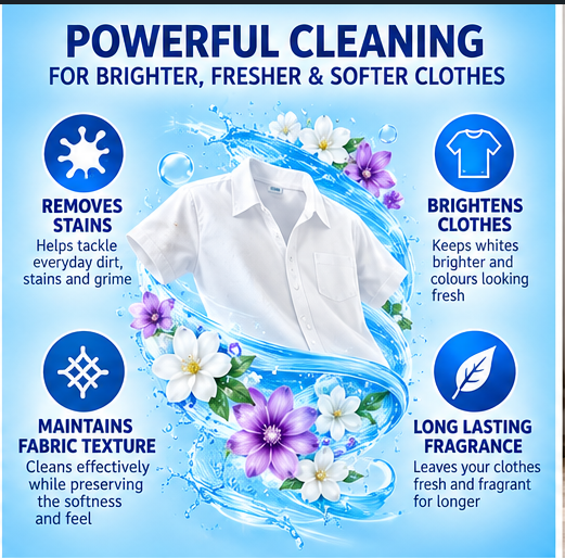 Clyn Liquid Laundry detergent Suitable for both top load and front load machines | Removes stains | Brightens Clothes | Maintains Texture & fabric